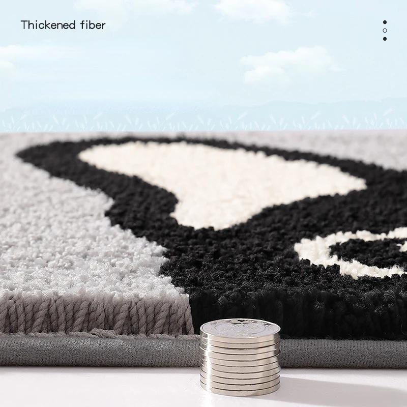 Adorable Dog Bath Mats - Premium Plush Microfiber Bathroom Rug, Super Absorbent Quick-Drying Pet Foot Mat for Bathroom Decor