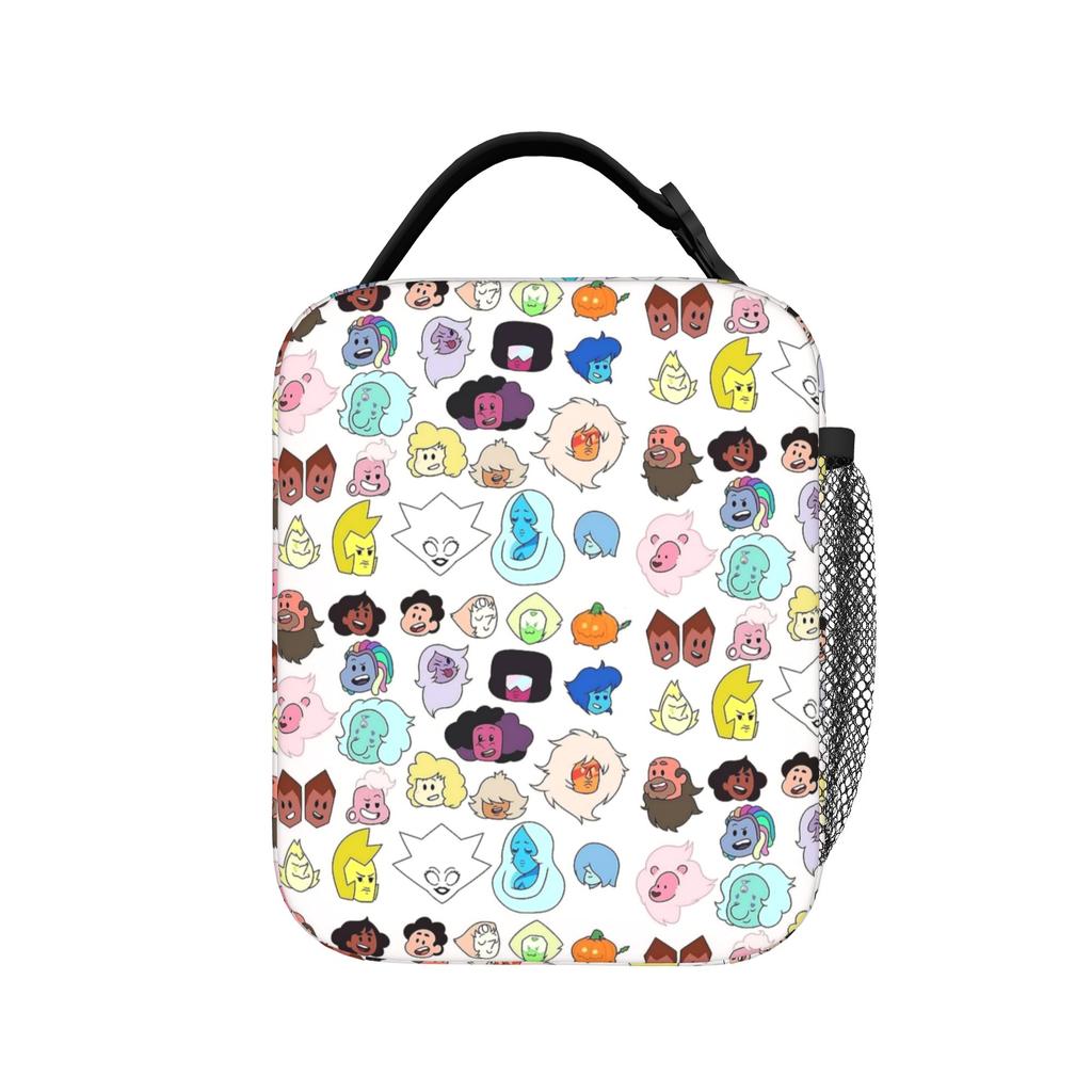 Crystal Gems Steven Universe Lunch Bag Leisure Office Lunch Box Print Portable Thermal Tote Handbags