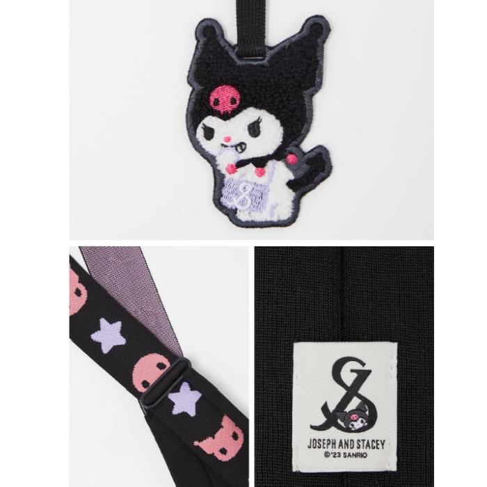 Joseph & Stacey Lucky Pleats Knitwear Wing Kuromi Rich Black Women Bag