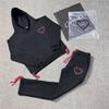 Set Felpe Uomo Donna Abbinati Tute da Jogging Felpa con Cappuccio Stampata Pantaloni