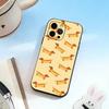 Cane Autunno Bassotto Custodia per Telefono Per iPhone 17, 16,15,14,13,12,11 Plus,Pro Max, Altri Morbida Cover Nera