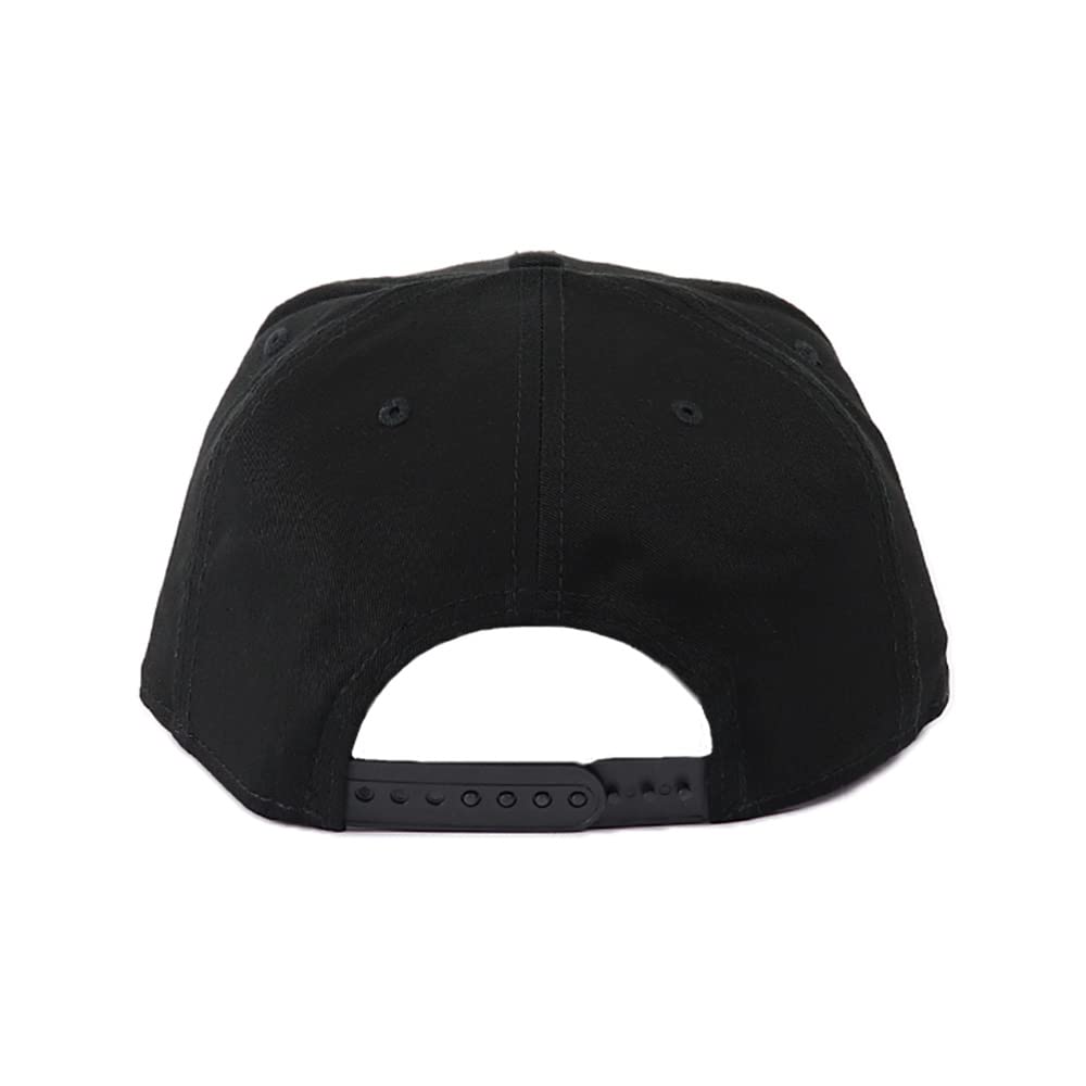 New Era 9FIFTY NE400 Snapback Baseball Solid with 99HeadwearShop One Size Fits All Men's Cap, Color, Sticker, Unisex, Black, [Used]