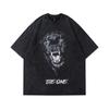 Fashion Cotton Animal Printed Crew Neck Oversize Unisex T-shirts Casual Short Sleeves Tops
