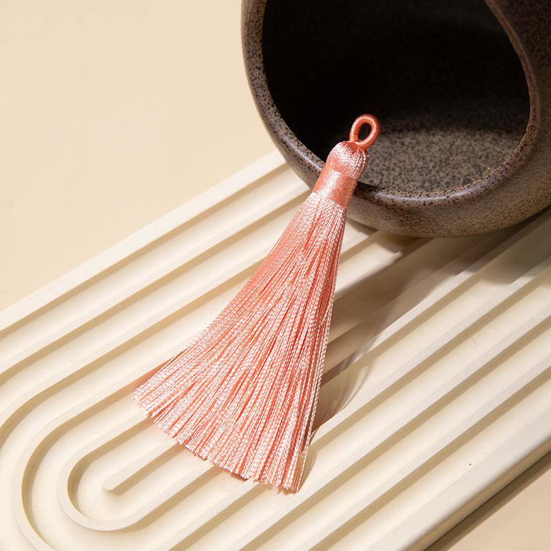 8Cm Pull Circle Fringed Ear Polyester Fringed Antique Hanging Ear Bookmark Sachet Jewelry Accessories Diy Small Pendant