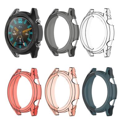 Clear Thin TPU Protector Bumper Watch Frame Case Cover for Huawei-Watch GT2 46mm