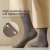 Loop Socks for Men, Cold-resistant and Warm Thickened Socks, High-elastic and Non-constricting Mid-calf Socks