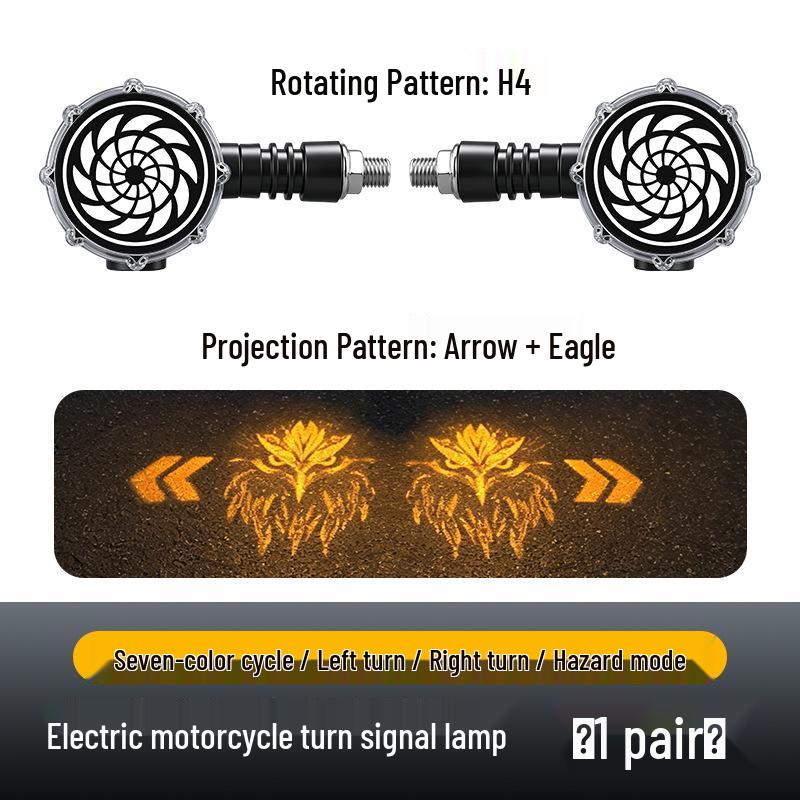 LED Flowing Water Motorcycle Turn Signal, Super Bright 12V Direction Indicator for Electric Vehicles and Scooters