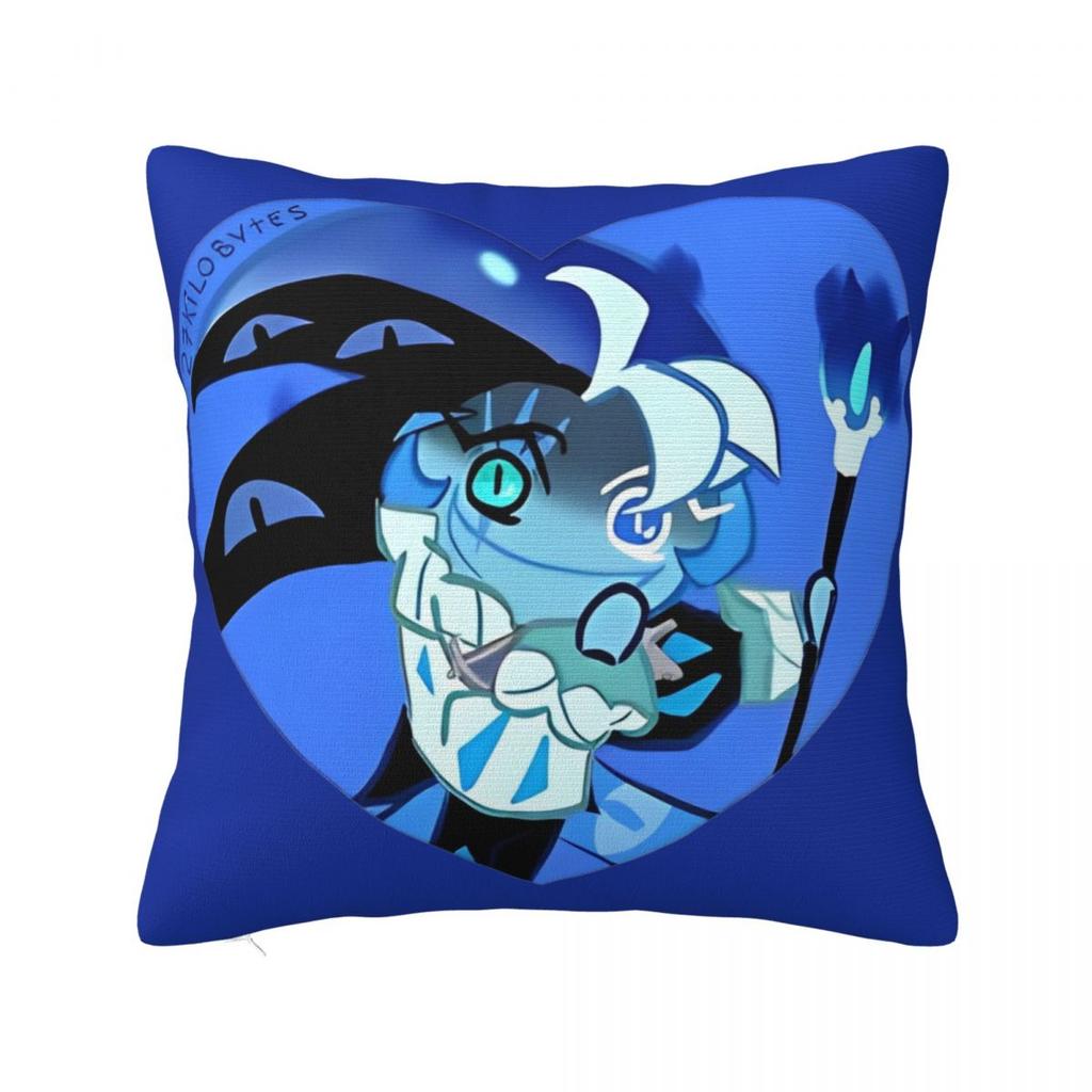 Black Pearl Cookie Pillow Case Cookie Run Kingdom Cushion Covers Customized Polyester Decor Pillowcover for Home 4545cm