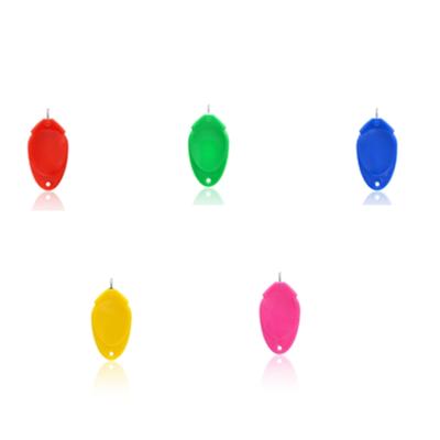 Pack of 100 Colorful Plastic Thumb Needle Threader for Easy Sewing and Crafting with Assorted Color