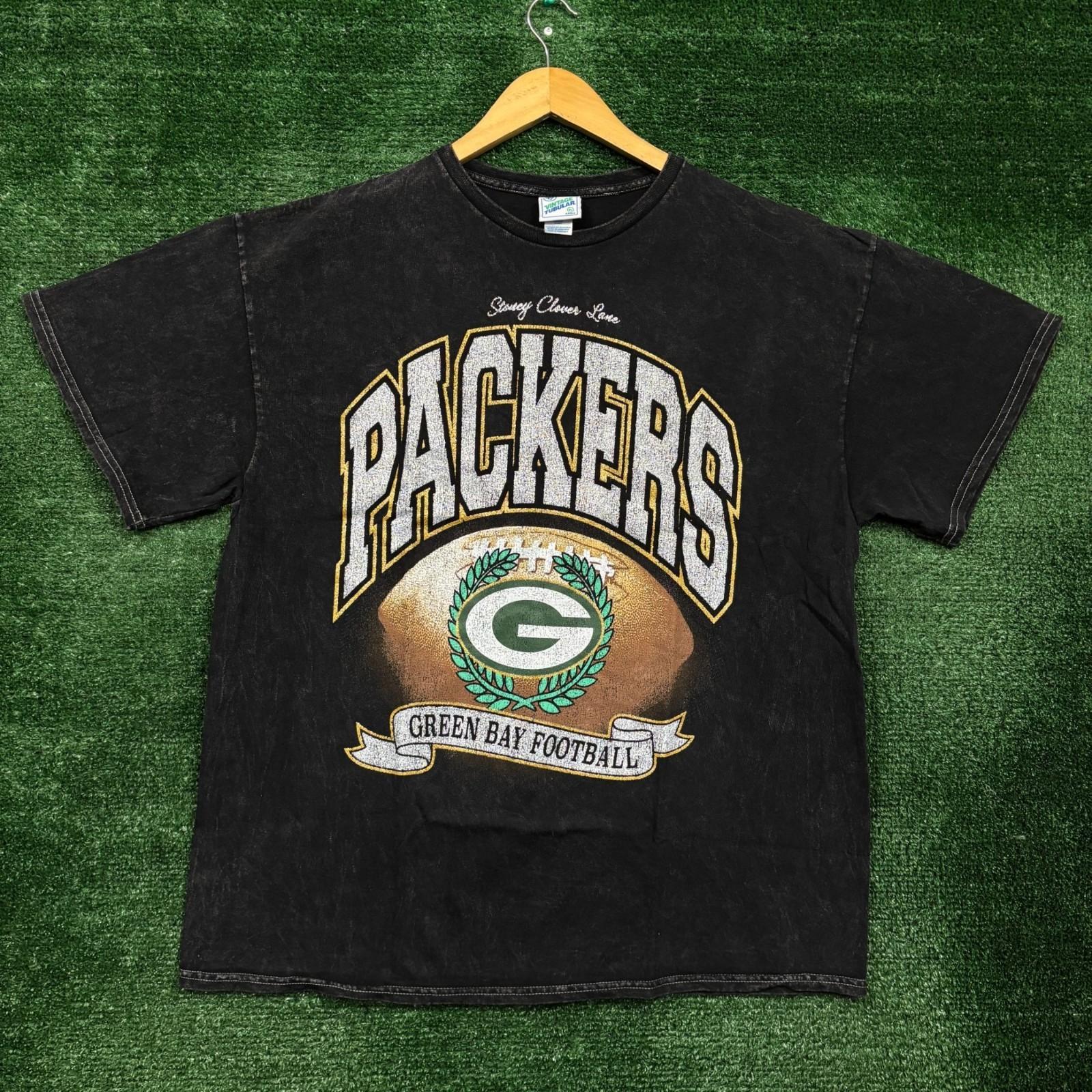 NFL Franchise NFC North Green Bay Packers Mineral Wash Size Extra Large Unisex T-Shirt XXL