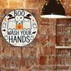 Iron Sign Halloween Ghosts Witch Hats Jack O Lantern Decor Home Bar Cafe