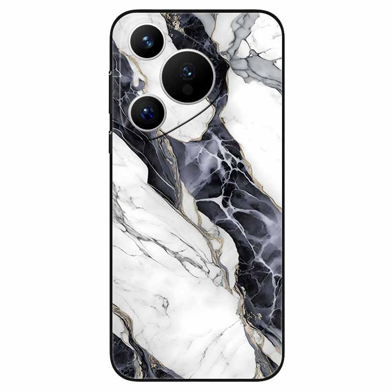 For Huawei Pura 70 / Pura70 Pro Case Soft Silicone Fashion Marble Shockproof Cover for Huawei Pura 70 Ultra P 70 Pro+ TPU Coque