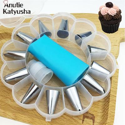 12Pcs Cake Decorating Tools Pipe Icing Nozzles Baking Supplies Dessert Decoration Kitchen Accessories