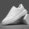 Lightweight Leather Platform Skateboarding Shoes Men Trainers Skate Board Shoes Flat Sneakers Thick Sole Sports Casual Shoes