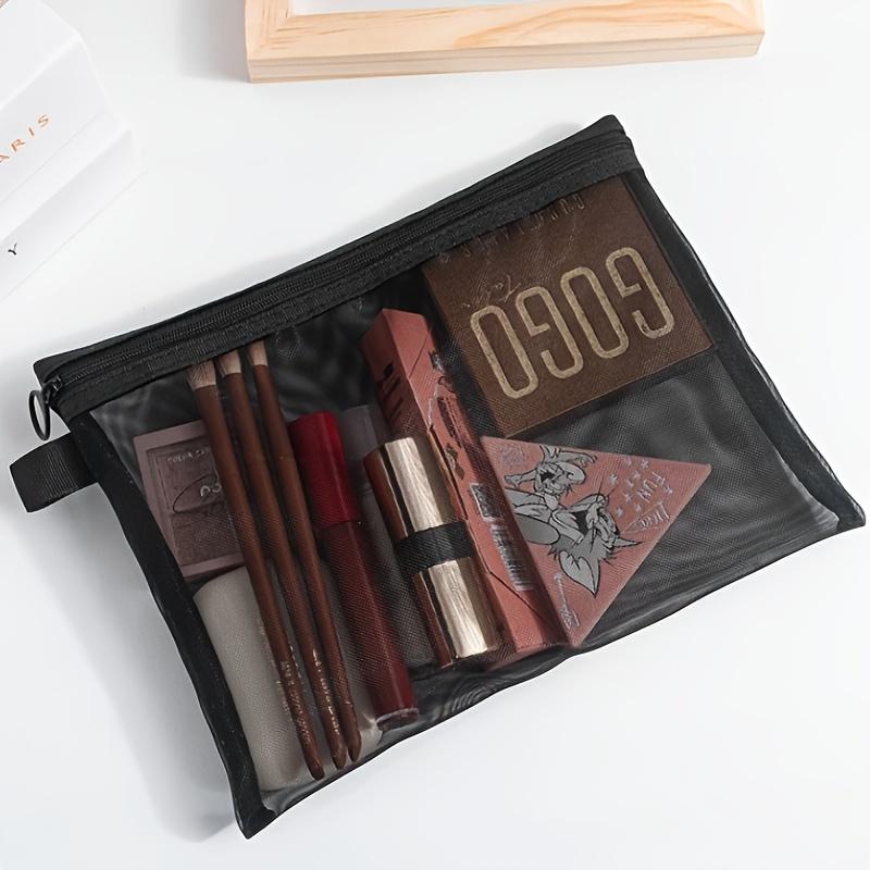 Mesh Storage Bag Fashion Toiletries Storage Bag Travel Female Portable Large Capacity Travel Cosmetics Storage Bag Accessories
