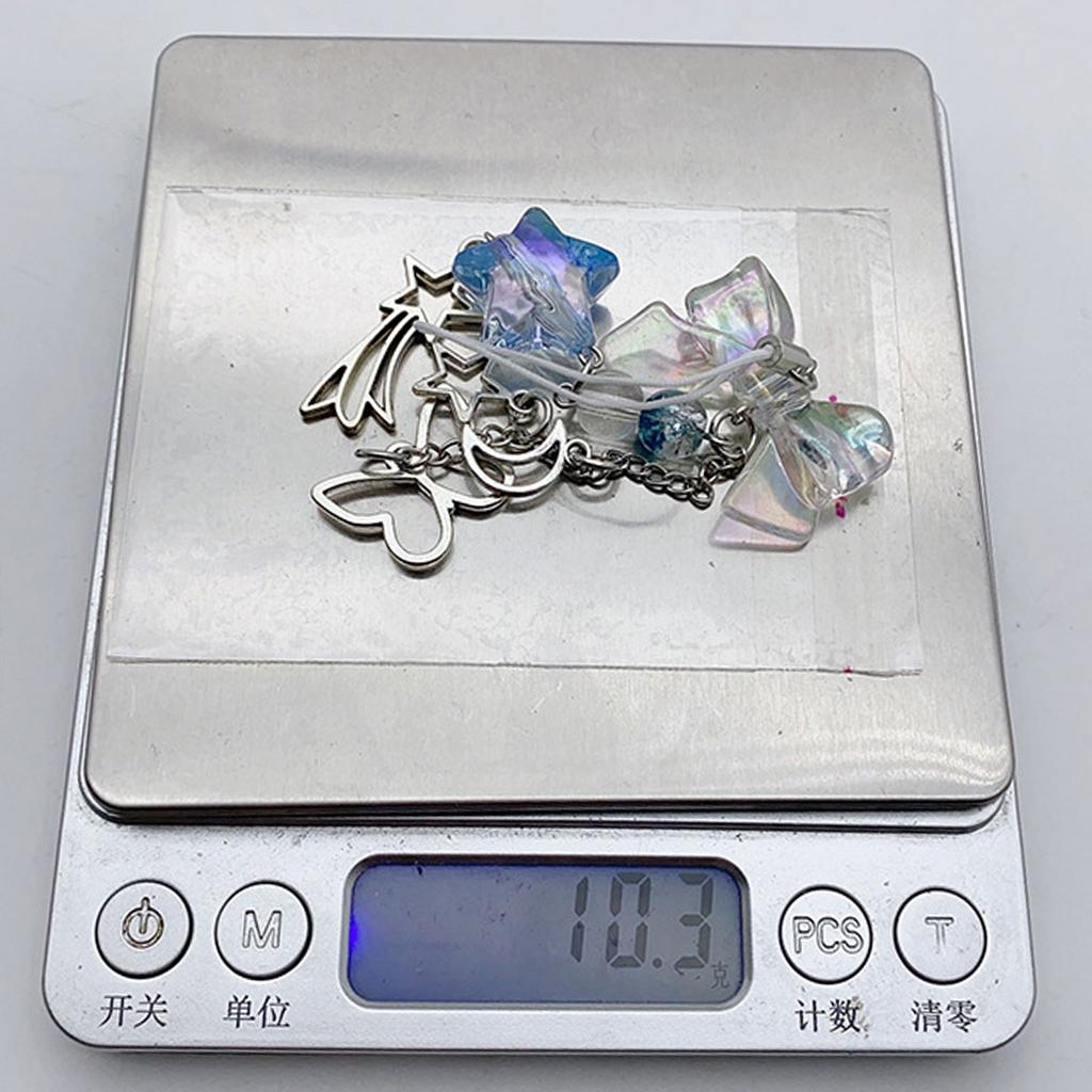 Sweet Bowknot Phone Charm Star Butterfly Pendant Keychain for Bag Accessory Phone Strap Lanyard Beaded Key Chain Jewelry