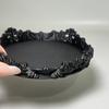 Gotische Sieraden Display Tray 3D Geprint Zwart Trinket Schaal voor Ketting Armband Ring Horloge Vintage Decoratief Dienblad voor Keuken Woonkamer Huisdecoratie