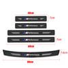 Carbon fiber protective stickers for car door sill side anti step bumpers For BMW M6 M5 M3 X1 X3 X5 E38 E39 E46 E53 E60 E61 E64
