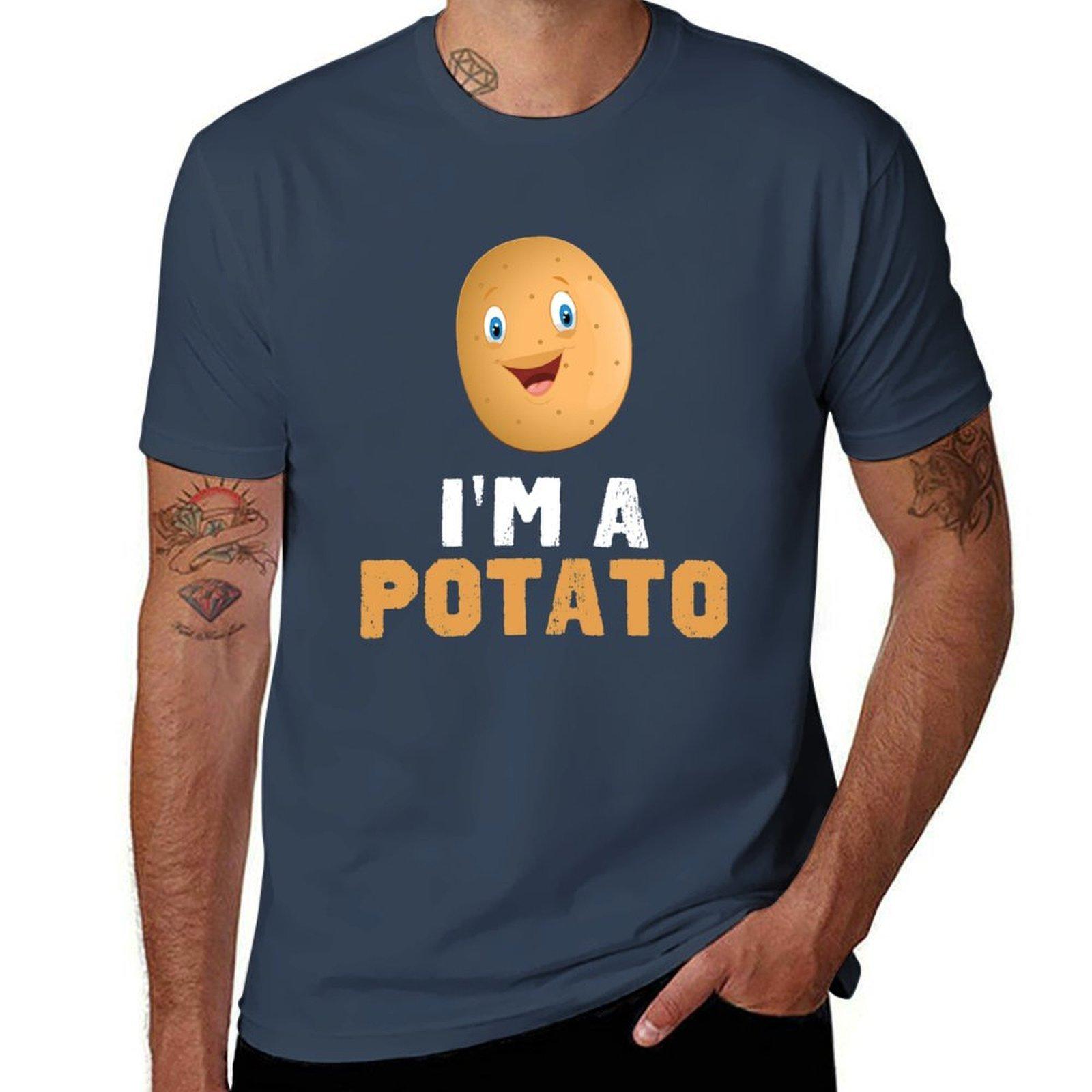 Im A Potato Shirt Funny Potato Shirt Im A Potato Tshirt Stain Resistant Casual Tee S