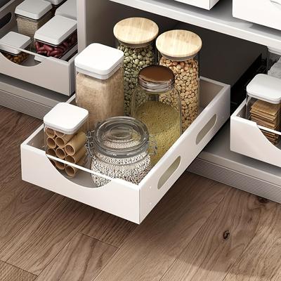 1pc Pull Out Cabinet Organisers, Pull Out Drawers for Cabinets, Cabinet Shelves, Spice Racks, Organisers for Kitchen Bathroom Pantry