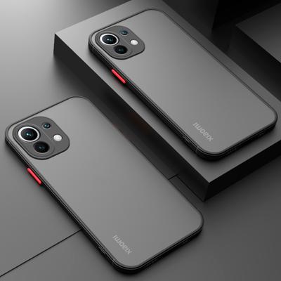 Coque mate semi-transparente pour Xiaomi Mi 13 12 11 Lite 5G NE 12 12X 13T 12T 11T 10T Poco X6 X5 X4 M4 Pro Redmi Note 13 12 11 Pro Housse Armure Pare-chocs