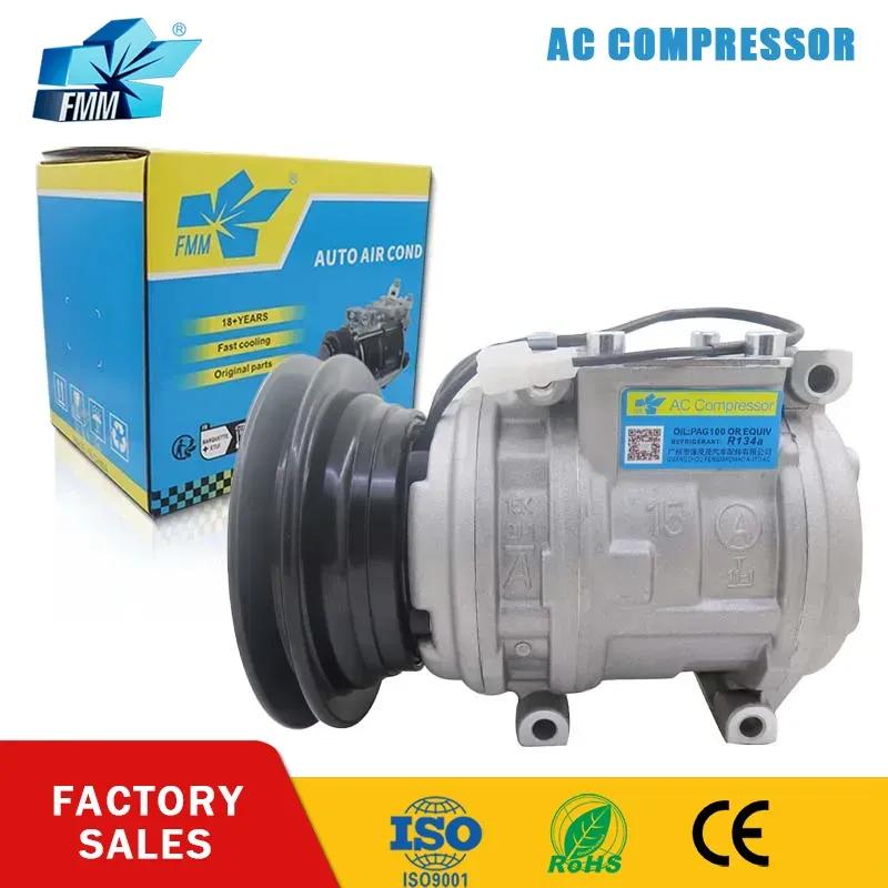 FMM 10PA15C Auto AC Compressor for Car Mitsubishi Pajero V32 2.5L/3.0L/.3.6L MR149364 MR149363 MB878168 MB878170 R134a 12V