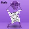 with Music Dancing and Swinging 3D Skull Toy with Lights Wind Up Skeletons New Dancing Skeleton