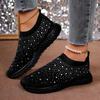 Women's Shoes Luxury Crystal Casual Shoes Outdoor Light Walking Flats Comfortable Soft Bottom Loafers Breathable Women Sneakers