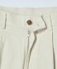 BEYOND CLOSET [Collection Line] Structured Cotton Curved Pants Cream