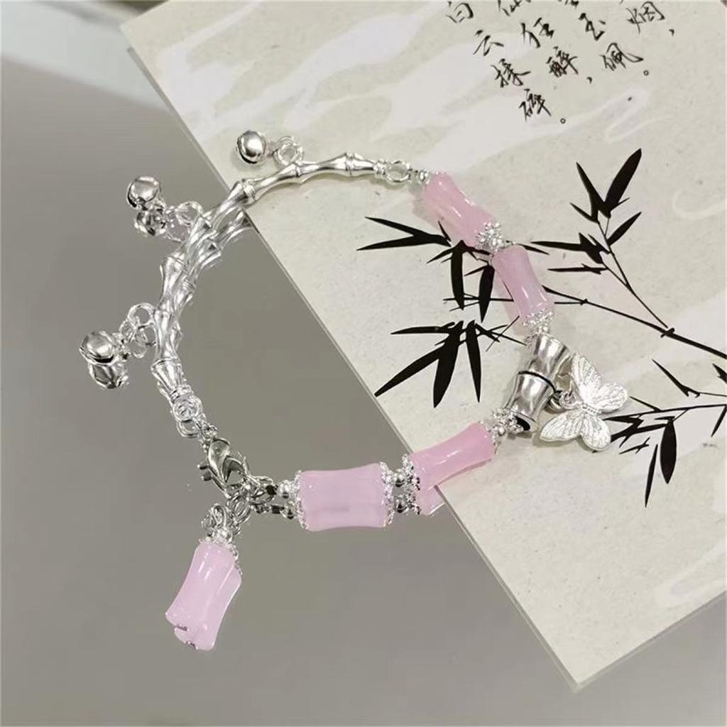 Bamboo Bracelet Niche Design Step by Step Bell Ink Wind Butterfly Bracelet