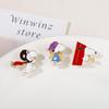 Snoopy Cartoon Brooch: Cute Anime Badge for Bags, Uniforms, Scarves - Creative Gift for Students & Men