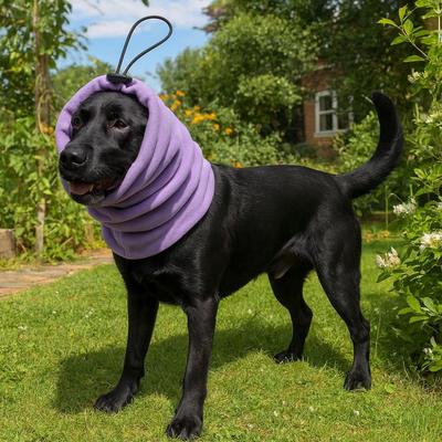 Elastic Dog Calming Earmuffs Noise-Proof Soft Warm Soothing Ear Cover Cold-Proof Comfortable Pet Neck Gaiter Dog Walking