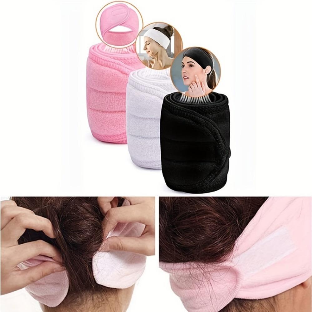 Adjustable Nylon Headband, Soft and Non Slip Suitable for Face Washing, Bathing, Yoga, Delicate and Skin Friendly