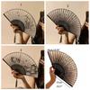 Bamboo Wood Dance Fan Chinese Style Ancient Fan Elegant Folding Fan  Home Decor