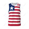 Liberia Flag Basketball Sports Running Fitness Multifunction Sleeveless Tshirt