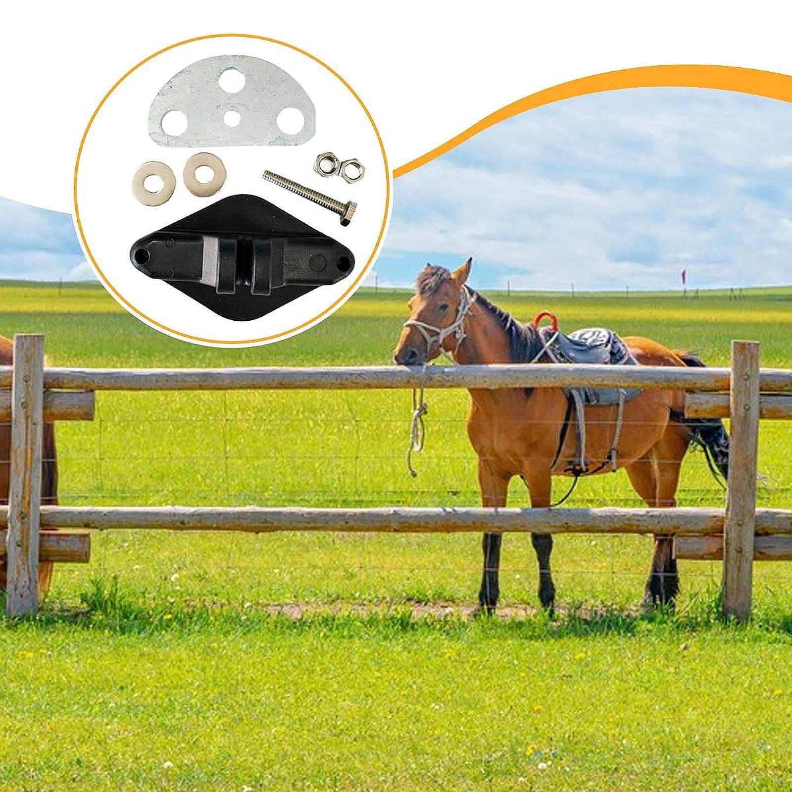 

Изолятор для электропастуха, Якорный элемент для ворот, Якорный элемент для ручки столба, 3 точки, Простая установка на деревянный столб