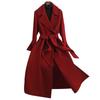 Women's Long Double-Faced Cashmere Coat, 2024 Korean Style, Over-the-Knee, High-End, Autumn/Winter Temperament.
