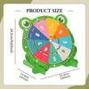 99 Multiplication Table Wooden Turntable Math Educational Toy Cute Frog Shaped Wood for
