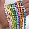 10MM Cross Shape Shell Flat Bead Charm Loose Spacer Beads For Jewelry Making Bracelet Handmade Earring Necklace Bracelet Diy
