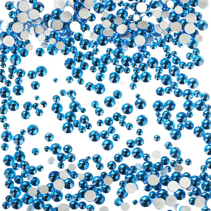 Nail Art Größe Gemischt Flacher Boden Diamant Ss6-Ss20 Mehrgrößen Strass Schmuck 1440 Stück