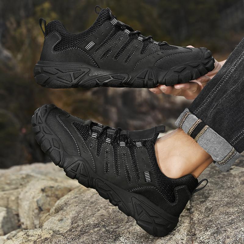 Fashion Male Mountain Travel Sandals 2025 New Men's Outdoor Hiking Shoes Durable Waterproof Trekking Casual Sneakers Men Non-Slip Flats