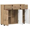 Sideboard with Shelf FLORIN Artisan Oak 88.5 x 30.5 x 73 cm