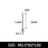 Steel Head 2mm Carbuncle M2 5 Thread Micrometer Gauge Probe Suitable for Dial Indicators and Computing Instruments