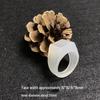 Men's and Women's Large Agate Chalcedony Thumb Rings - Promotional Jade Style