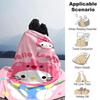 1 Stück Hello Kitty Loopy Decke Leichte Flanell-Kuscheldecke für Sofa Bett Reise Camping Wohnzimmer Büro Couch Sessel
