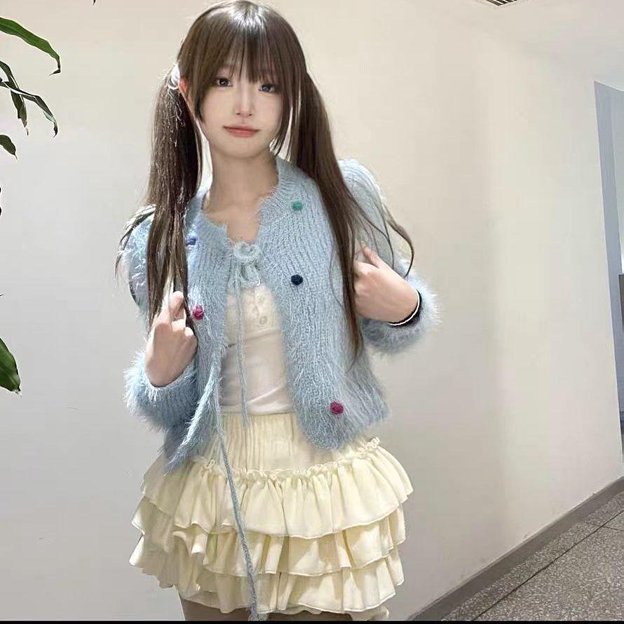 Baby Girl Fluffy Pumpkin Culottes Skirt with Cute Ruffles and Puff Design