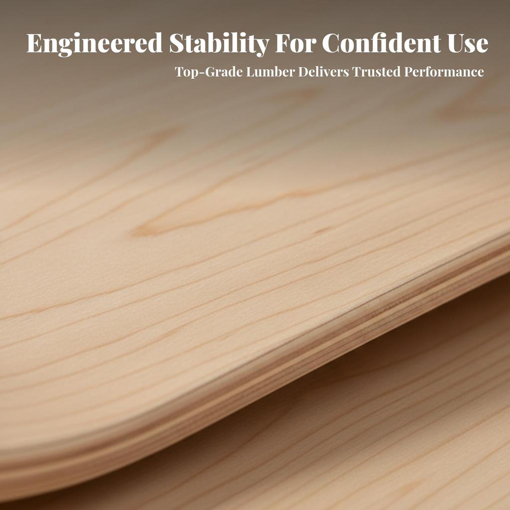 Wooden Balance Board Natural Curved Robust for Pilates Training