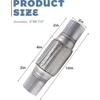 Flex Pipe,Heavy Duty Exhaust Flex Pipe,Car Accessories Stainless Steel Flexible Exhaust Pipes,Universal Muffler Tube Automotive Replacement,Suitable