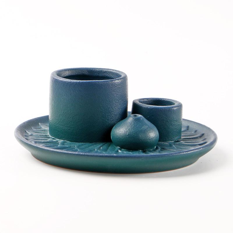 Minimalist Ceramic Aromatherapy Candle Holder Sage Smudge Tray Nordic Style Home Decor
