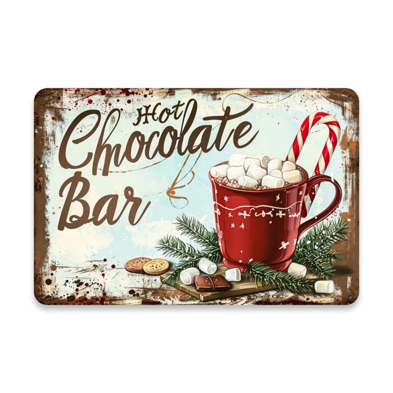 2D Flat Vintage Style Iron Tin Sign with Durable Construction and Classic Design for Wall Display